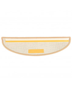 Tappetini per Scale 15 pz Crema 56x17x3 cm