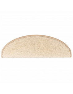 Tappetini per Scale 15 pz Crema 65x21x4 cm