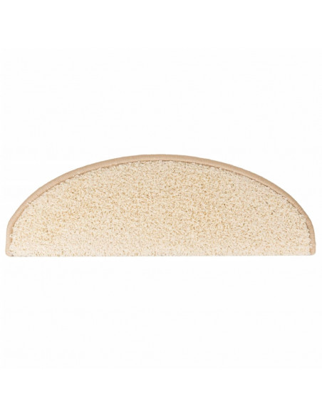 Tappetini per Scale 15 pz Crema 65x21x4 cm