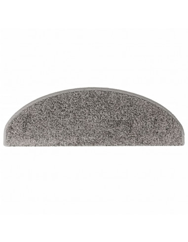 Tappetini per Scale 15 pz Grigi 65x21x4 cm