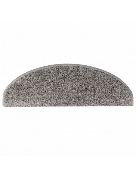 Tappetini per Scale 15 pz Grigi 65x21x4 cm