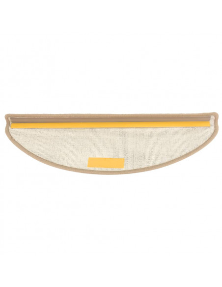 Tappetini per Scale 15 pz Grigi e Marroni 65x21x4 cm