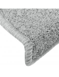 Tappetini per Scale 15 pz Grigio Chiaro 65x24x4 cm