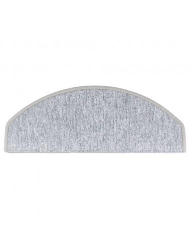 Tappetini per Scale 15 pz Grigio Chiaro 65x24x4 cm
