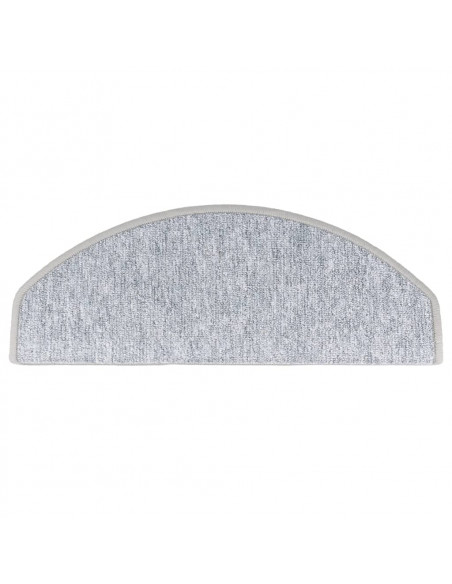 Tappetini per Scale 15 pz Grigio Chiaro 65x24x4 cm