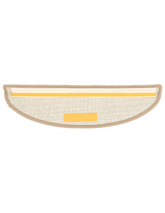 Tappetini per Scale 15 pz Marroni 56x17x3 cm