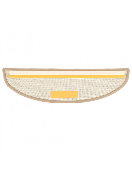 Tappetini per Scale 15 pz Marroni 56x17x3 cm
