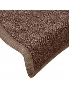 Tappetini per Scale 15 pz Marroni 65x24x4 cm