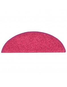 Tappetini per Scale 15 pz Rosa Chiaro 56x17x3 cm