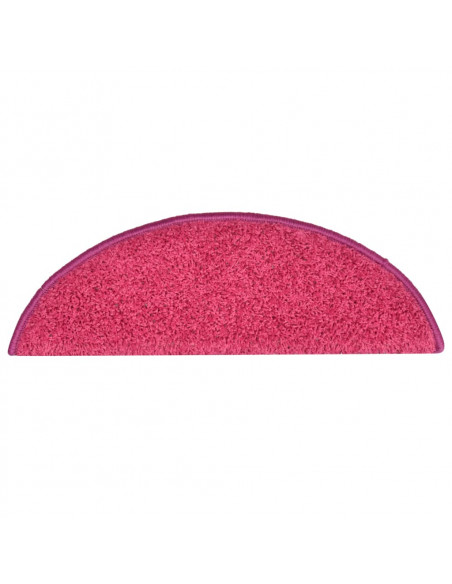 Tappetini per Scale 15 pz Rosa Chiaro 56x17x3 cm