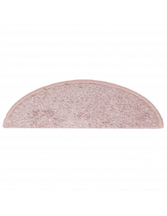 Tappetini per Scale 15 pz Rosa Chiaro 56x17x3 cm