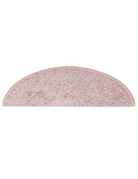 Tappetini per Scale 15 pz Rosa Chiaro 56x17x3 cm