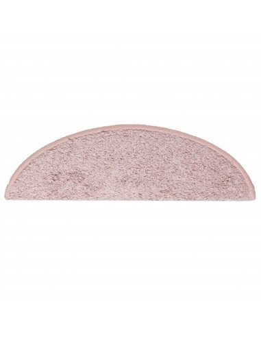Tappetini per Scale 15 pz Rosa Chiaro 65x21x4 cm