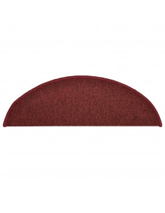 Tappetini per Scale 15 pz Rossi 56x17x3 cm