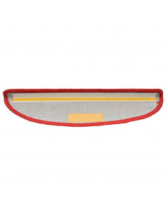 Tappetini per Scale 15 pz Rossi 65x21x4 cm