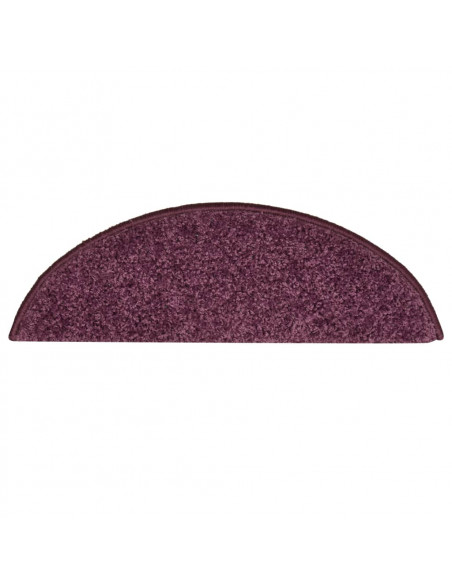 Tappetini per Scale 15 pz Viola Scuro 56x17x3 cm