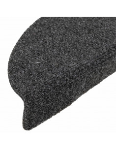 Tappetini per Scale 5 pz Antracite 56x17x3 cm Agugliati