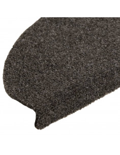 Tappetini per Scale 5 pz Antracite 65x21x4 cm Agugliati