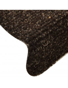 Tappetini per Scale 5 pz Marrone Scuro 65x21x4 cm Agugliati