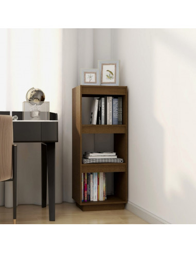 Libreria/Divisorio Marrone Miele in Legno Massello di Pino