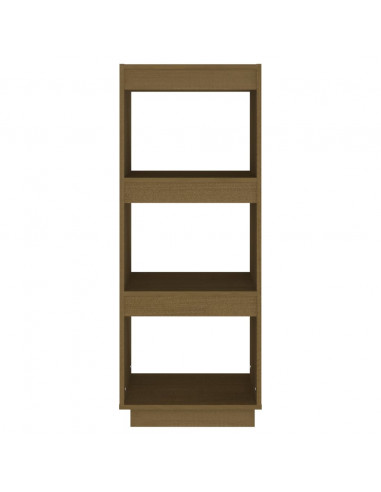 Libreria/Divisorio Marrone Miele in Legno Massello di Pino