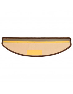 Tappetini per Scale Autoadesivi 10pz 65x21x4 cm Marroni