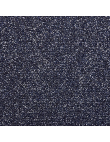 Tappetini per Scale Tessuto Agugliato 15 pz 65x21x4 cm Blu