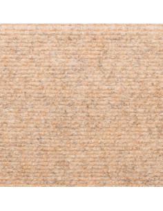 Tappetini per Scale Tessuto Agugliato 15 pz 65x21x4 cm Marroni