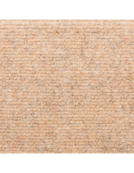 Tappetini per Scale Tessuto Agugliato 15 pz 65x21x4 cm Marroni