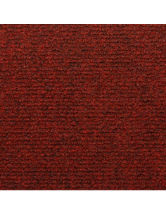 Tappetini per Scale Tessuto Agugliato 15 pz 65x21x4 cm Rossi