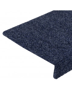 Tappetini per Scale Tessuto Agugliato 5 pz 65x21x4 cm Antracite