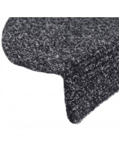 Tappetini Scale Adesivi 10 pz 56x17x3 cm Grigio Scuro Agugliati