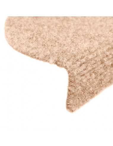 Tappetini Scale Adesivi 10 pz 56x17x3 cm Marroni Agugliati