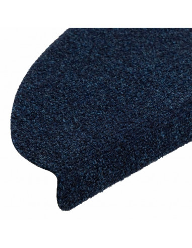 Tappetini Scale Adesivi 10 pz 65x21x4 cm Blu Marino Agugliati