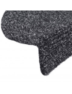 Tappetini Scale Adesivi 10 pz 65x21x4 cm Grigio Scuro Agugliati