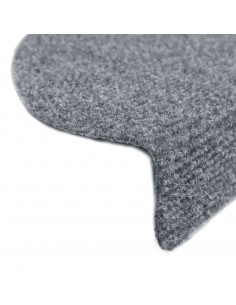 Tappetini Scale Adesivi 10pz 65x21x4 cm Grigio Chiaro Agugliati