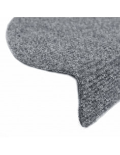 Tappetini Scale Adesivi 5 pz 65x21x4 cm Grigio Chiaro Agugliati