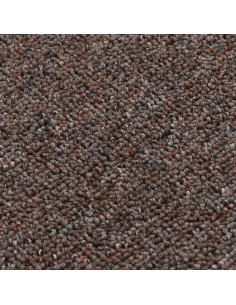 Tappetini Scale Antiscivolo 15 pz 75x20 cm Marroni Rettangolari