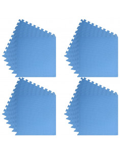 Tappetino a Incastro 24 pz 8,64 m² in Schiuma EVA Blu