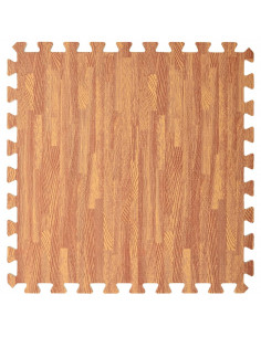 Tappetino a Incastro 6 pz Venature Legno 2,16 ㎡ Schiuma EVA