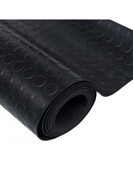 Tappetino Antiscivolo in Gomma 1,5x2 m 3 mm a Pois