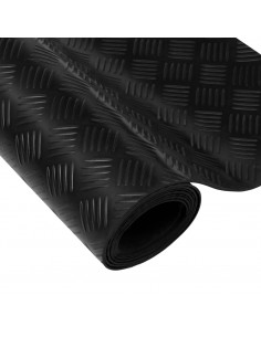 Tappetino Antiscivolo in Gomma 1,5x2 m 3 mm a Quadri