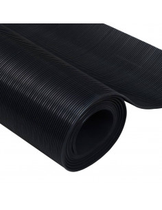 Tappetino Antiscivolo in Gomma 5 x 1 m a Lamiere Fini