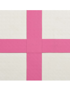 Tappetino Ginnastica Gonfiabile con Pompa 60x100x10 cm PVC Rosa