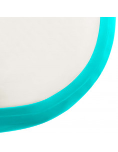 Tappetino Ginnastica Gonfiabile e Pompa 300x100x20cm PVC Verde