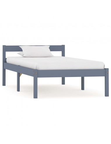 Giroletto Grigio in Legno Massello di Pino 100x200 cm