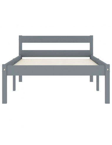 Giroletto Grigio in Legno Massello di Pino 100x200 cm