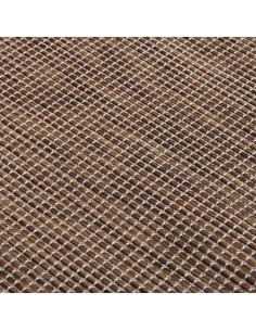 Tappeto da Esterni a Tessitura Piatta 160x230 cm Marrone