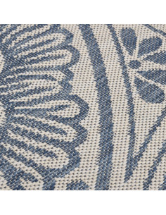 Tappeto da Esterni a Tessitura Piatta 160x230 cm Motivo Blu