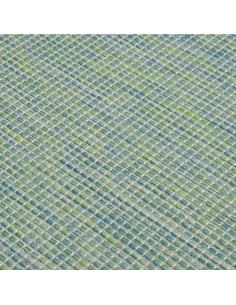 Tappeto da Esterni a Tessitura Piatta 160x230 cm Turchese